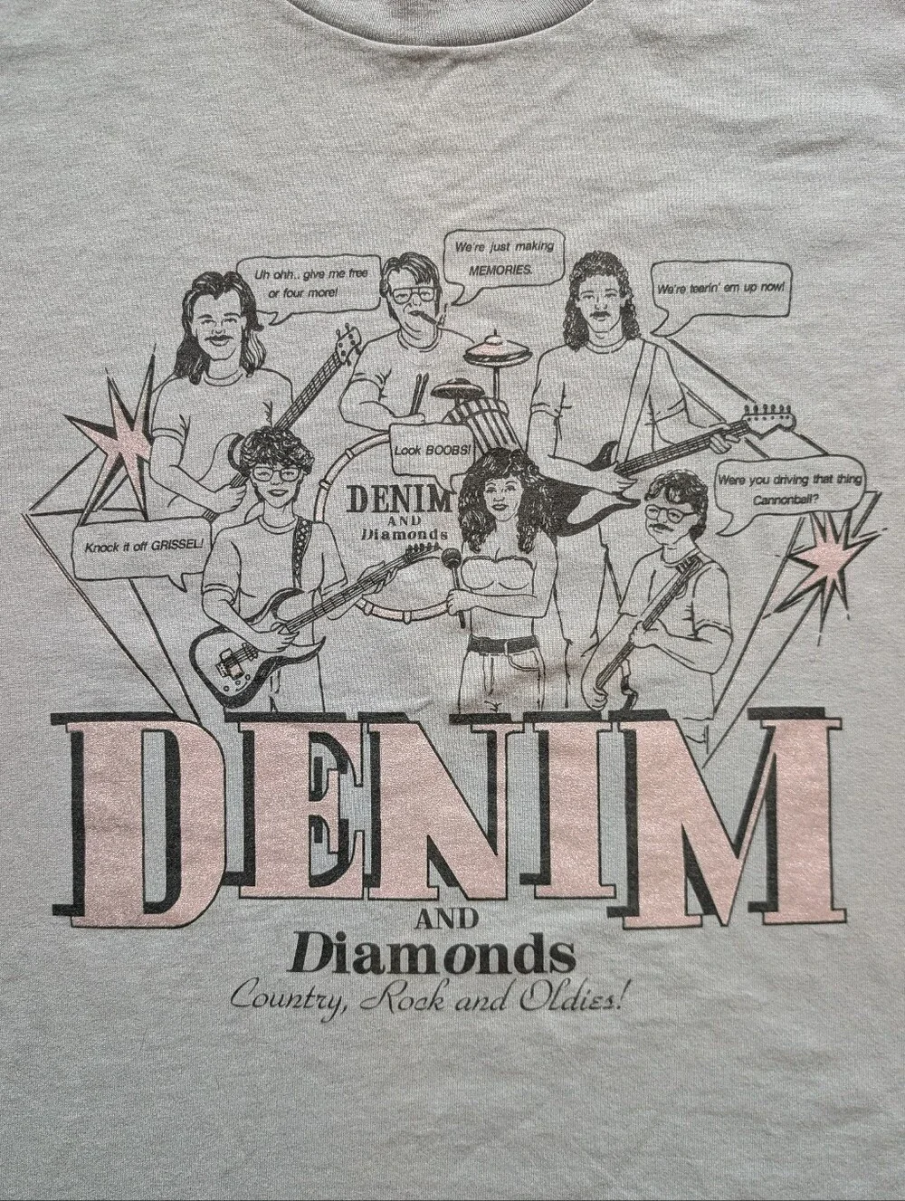 Denim & Diamonds Vintage Nightclub T-shirt (XL) - Picture 3 of 7